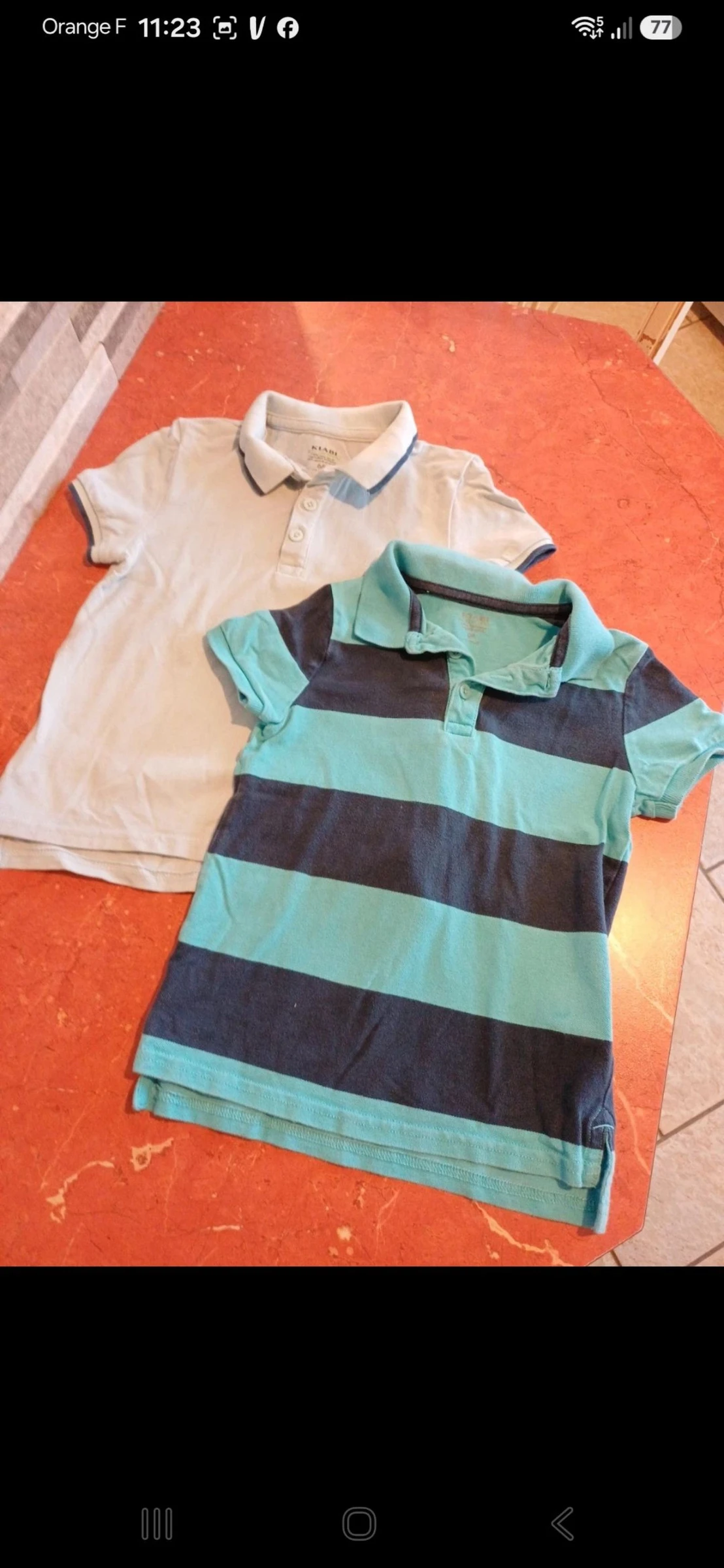 Lot de 2 polos garçon taille 6 ans